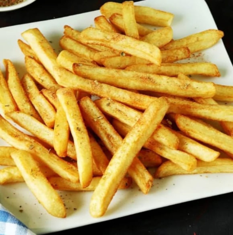Crispy golden fries served fresh